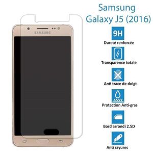 HD Ultra Transparent Protection en Verre Trempé Écran pour Samsung Galaxy J5 2016 Ramcox Verre Trempé pour Galaxy J5 2016 Dureté 9H 1 Pièces Installation Facile 