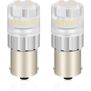 PHARES - OPTIQUES P21W 1156 BA15S LED Ampoule Blanc Xenon Extrêmemen