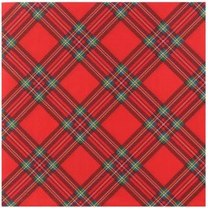 33 x 33 cm 120 Lunch D/éjeuner Serviettes Carreaux red 3 plis Vichy Design