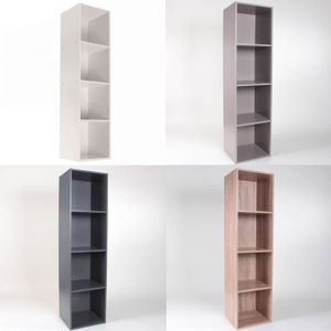 Meuble 4 Cases Gris Achat Vente Pas Cher
