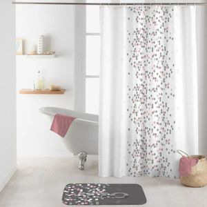 LESOLEIL Rideau de douche étanche anti-mousse impression en polyester 180x200cm pour salle de bain
