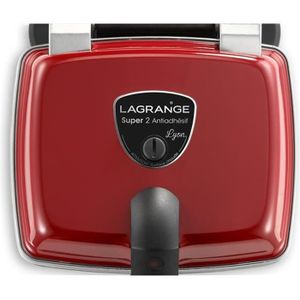 Gaufrier Lagrange Premium (019433) + 3 jeux de plaques Gaufres, Paninis &  Croque monsieur –