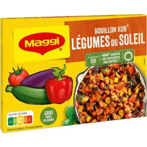 BOUILLON & FOND LOT DE 2 - MAGGI - Bouillon Kub Légumes du Soleil - Bouillons - boite de 18 cubes - 180 g