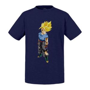 T-SHIRT T-shirt Enfant Bleu Dragon Ball Goku Apres un Comb