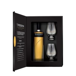 WHISKY BOURBON SCOTCH PENDERYN Madeira coffret 2 verres - Whisky Single 