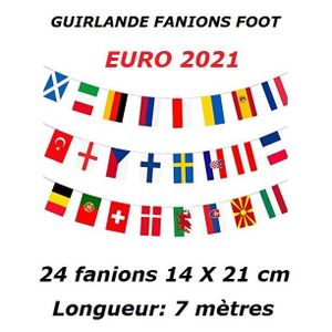 France Drapeau Bunting 9 mètres 30 pieds de long avec 30 drapeaux en tissu  -  France