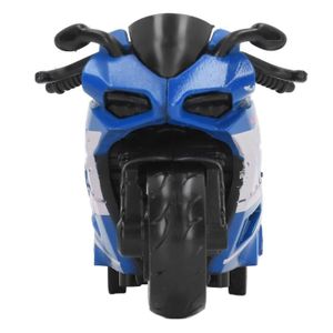 MOTO Pwshymi-Jouet de motos à tirer Pull Back Motorcycles Toy Modèle de moto en alliage de simulation innovant jeux d'activite Bleu