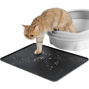 Litière pour chat Flower XXL Grey toilettes invisibles pour chats 51Øx55cm