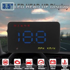 AFFICHAGE PARE-BRISE Ywei 3.5 Pouces Auto HUD Head Up Display OBD GPS U