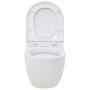 WC - TOILETTES Zerodis WC suspendu en céramique Blanc   RE388