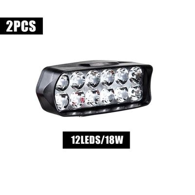 12V-24V LED 60W Phare Longue Portée Feu Route Position Blanc Orange Camion VTT