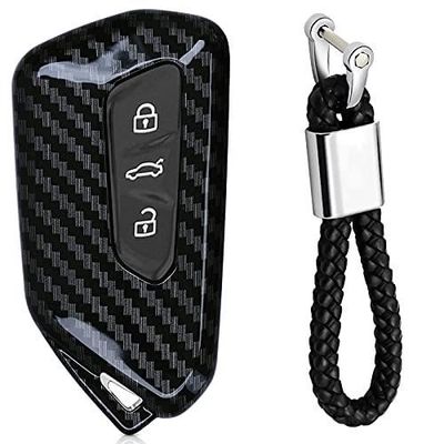 kwmobile Coque clé de Voiture Compatible avec VW Golf 8 3-Bouton Accessoire clé  Voiture - Protection étui Souple en Silicone - Blanc-Noir-Rouge :  : Auto et Moto