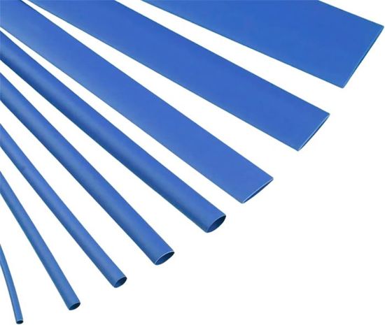 Tube Thermorétractable Bleu 3.0 Pouces (80mm) Rapport 2:1 - 4 Pieds | Isolation Gainage