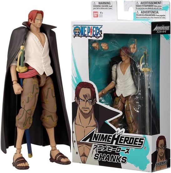 Figurine One Piece Luffy & Shanks 18cm PVC - Neuf - Collection Anime - Décoration