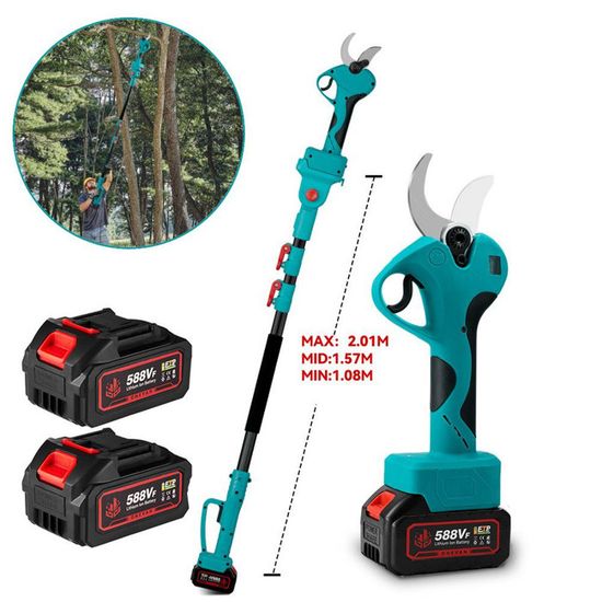 Sécateur électrique Sans Fil SundpeyPRO 21V - 2 Batteries 2.0Ah, Coupe Jusqu'à 45mm, Moteur Sans Balais