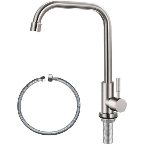 Robinet en acier inoxydable Robinet d'eau chaude et froide universel G1