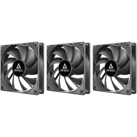 Lot De 2 Ventilateurs PC 120 Mm – 12V, Vitesse Réglable – Double Roulement à Billes, Silencieux – Pour Boîtier, Serveur, équipement Réseau