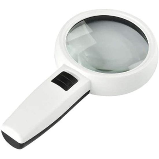 Loupe Avec Lumière, Loupe 3 Fois 5 Led Loupe De Lecture Avec 3 Modes De