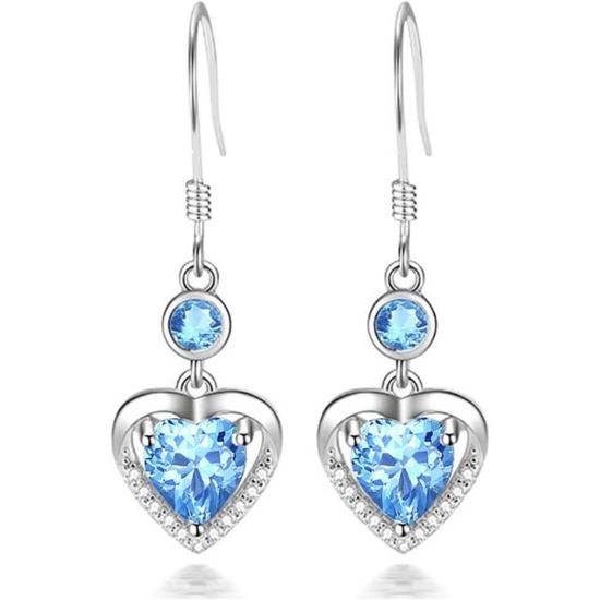 Set De 7 Paires Boucles D'oreilles Argent 925 - Zirconium, Hypoallergénique, Pour Femmes Et Filles - 3