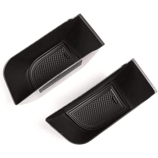 Boîte De Rangement Poignée Porte Pour Alfa Romeo Giulia 2017-2020 - 2 Pièces, ABS Noir, Pour Téléphone, Clés, Cartes - 3