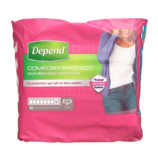 Depend, sous vêtements pour femmes, absorption moyenne - Depend main image 1