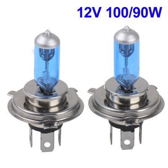4x H7 100W 6000K Xenon Hid Super Blanc Effet Phare Lampes Ampoules 12V