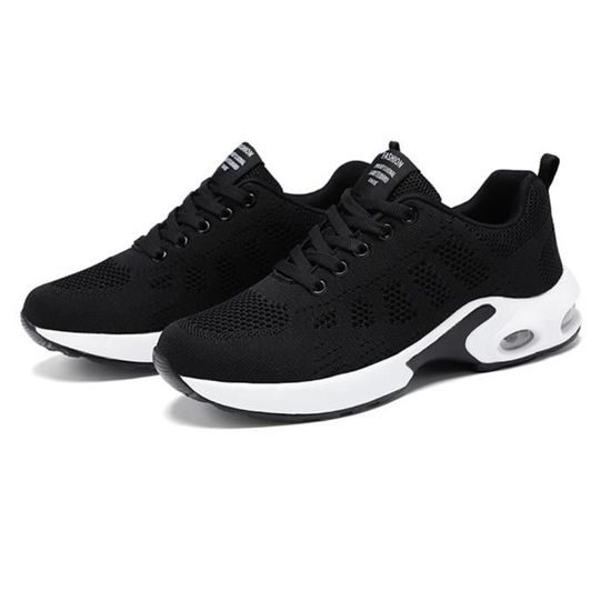 Chaussures De Sport Femme MODSGUE - Confort Pieds Nus, Semelle Caoutchouc, Tige Maille Respirante - Pour Running, Fitness, Marche