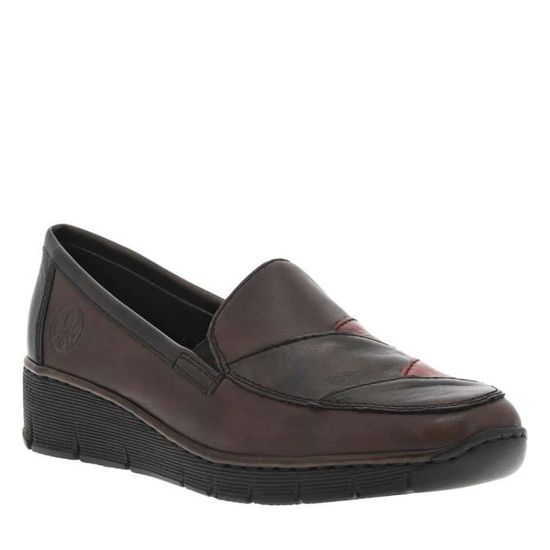 Mocassins Femme En Cuir Bordeaux - Taille 38 EU - Fabriqué En Italie - Neuf Avec Emballage