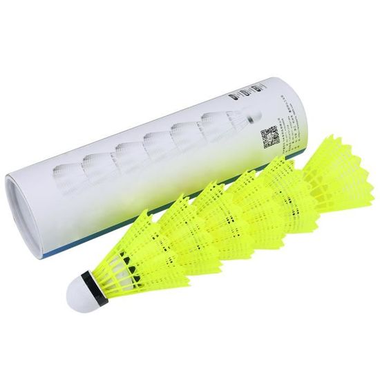 Volants De Badminton Nylon Jimkply Speed 76 - Lot De 9 Avec Pied En Mousse - Imperméables, Visibles, Pour Intérieur Et Extérieur