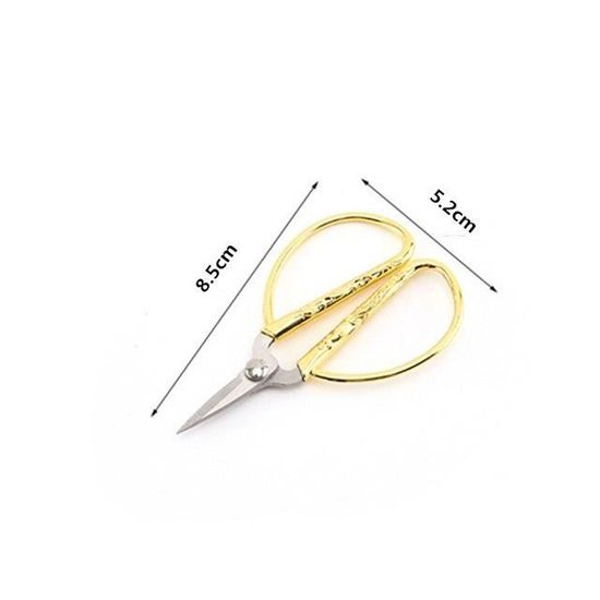 Ciseaux à Broder/couture Fine Instruments - Longueur 11,5 Cm, Lame En Acier Inoxydable, Couleur Or