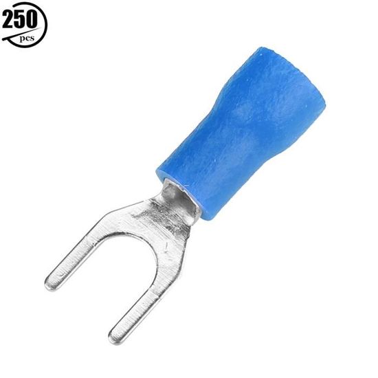 Kit 250PCS Connecteurs De Fils Électriques Isolés Rantecks - Bornes à Sertir Spade Butt Connector Assortiment Pour Voiture, Moto, Bateau