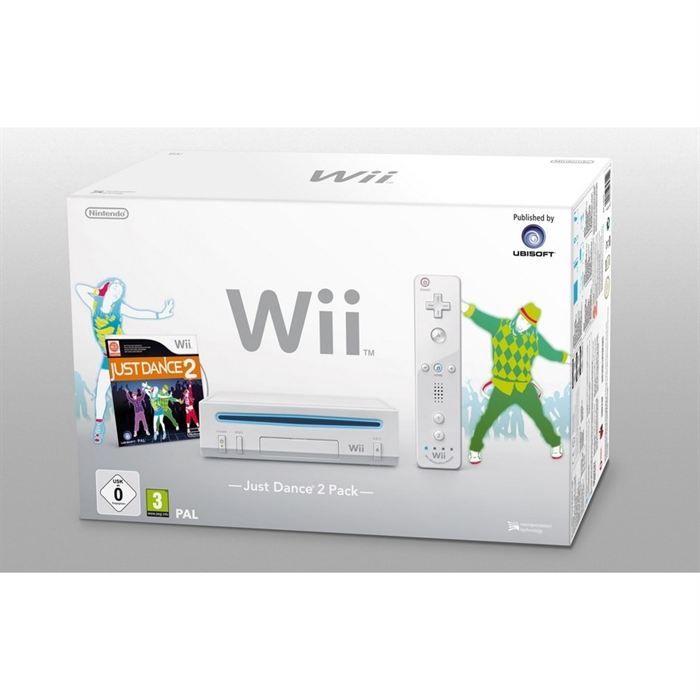 PACK Wii BLANCHE JUST DANCE 2