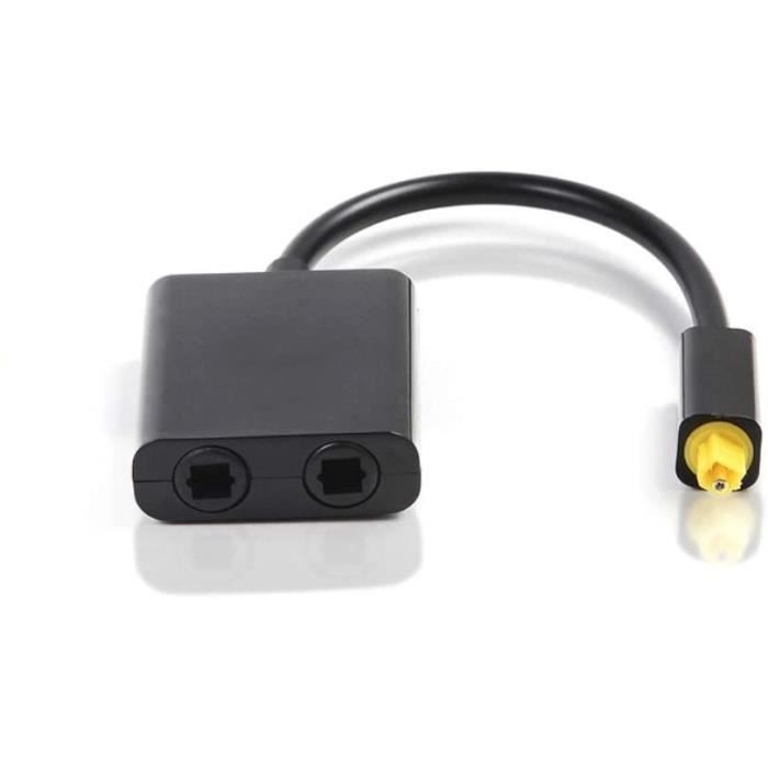 Diviseur Optique Audio LiNKFOR 1x3 - Splitter Toslink Avec Câble - Support LPCM, DTS, Dolby-AC3 - Pour TV, Xbox, Etc.