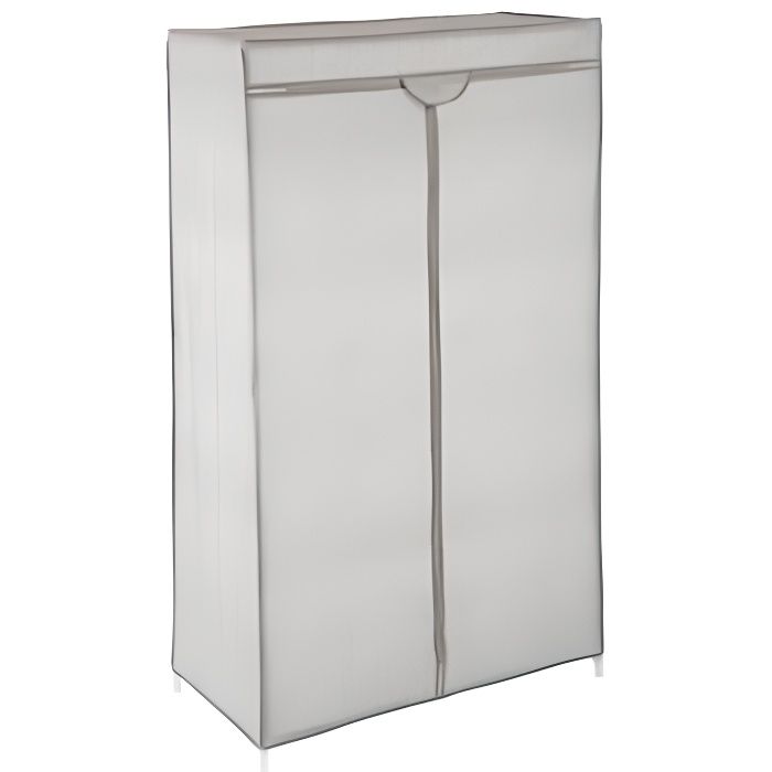 Armoires d'appoint - Armoire de rangement penderie - Gris clair 156 cm