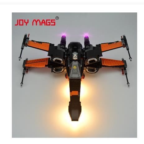 Kit de lumières LED pour Xwing de Poe LEGO star wars modèle 75102