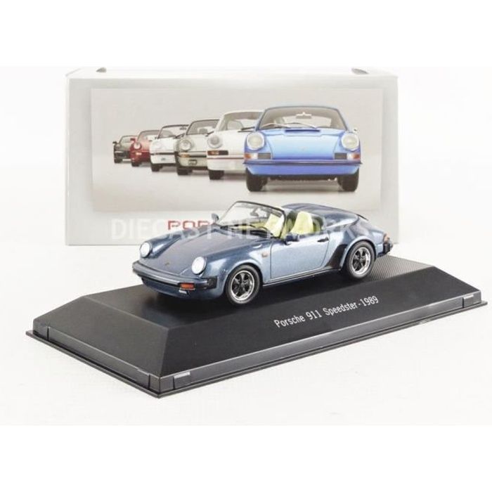 Voiture Miniature de Collection - PROMOCAR 1/43 - PORSCHE 911 Speedster - 1989 - Blue - PC4015