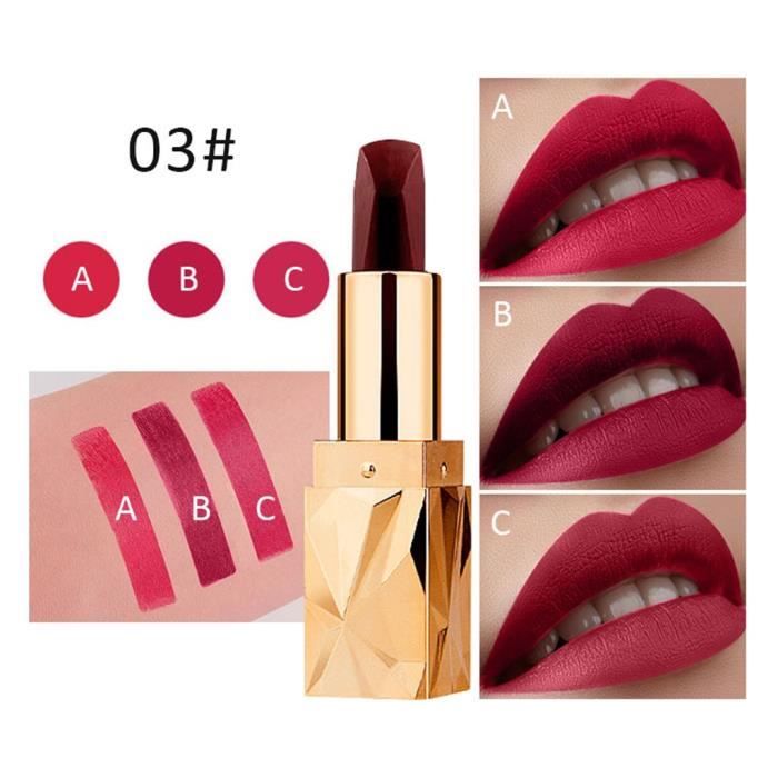 Beauty Bright Crystal Lipstick Three Faces Three Colors Lip Balm Makeup n2792