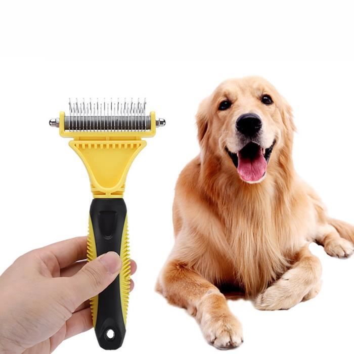 Pet Peigne Brosse Professionnel Grands Chiens Nœud Ouvert Râteau En Acier Inoxydable Nœud De Cheveux WLM80426871