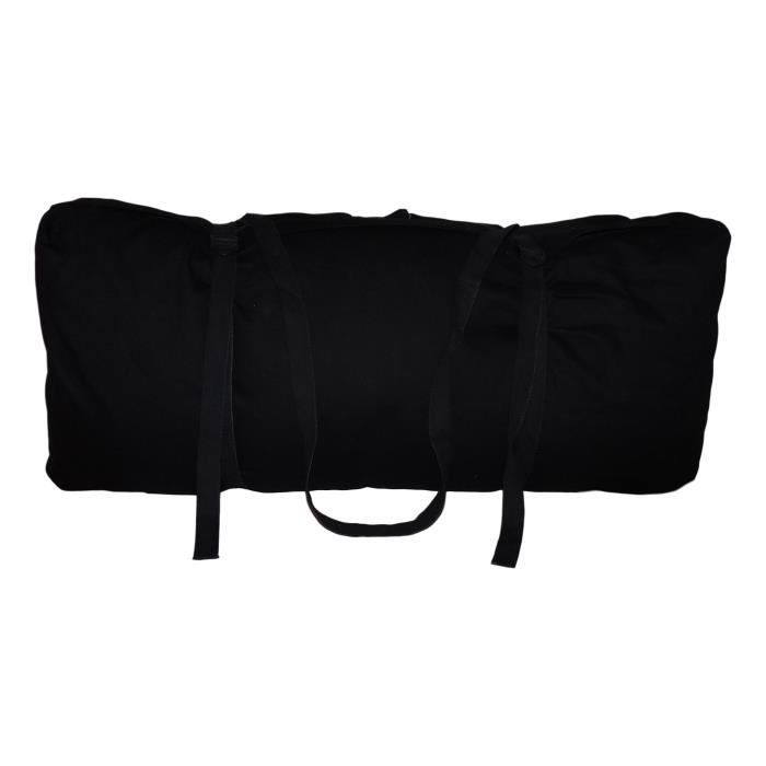 zabuton confort plus + zafu brodé rouge OM Noir