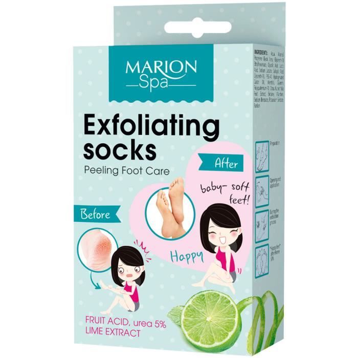 Chaussettes exfoliantes pour les pieds