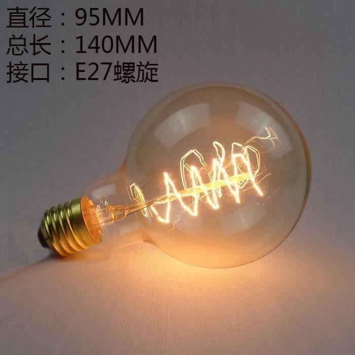 Incandescente Ampoule G95 Wrap 60W co09105