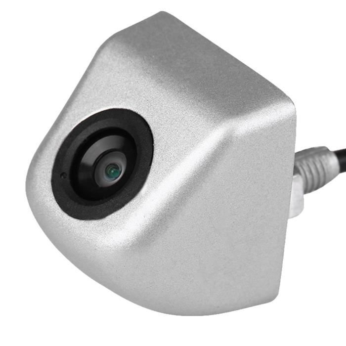 Qiilu Caméra de recul CCD Caméra de recul de voiture CCD de secours Parking Vision nocturne caméra de recul étanche argent
