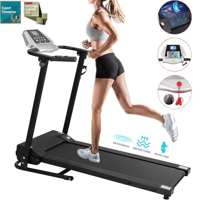 Tapis roulant - BESPORTBLE - 1.5HP Tapis roulant électrique 12 programmes intégrés Tapis roulant pliant 1-10 km - h