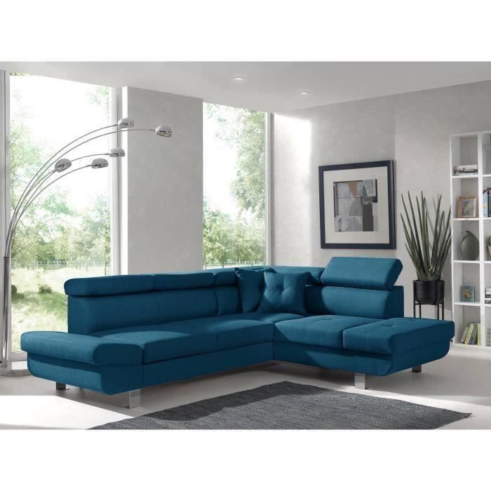 Canapé d'angle Bleu Confort