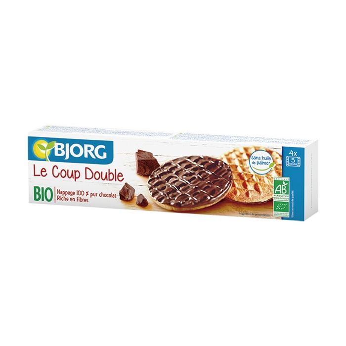 Biscuits nappés de chocolat noir 200g Bjorg