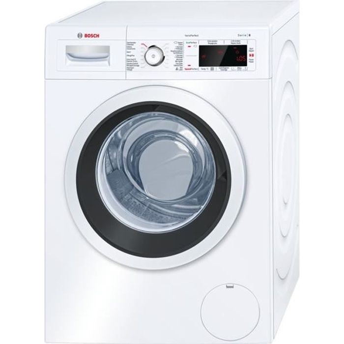 WAW32472FG BOSCH Lave-linge 9 kg, 1600 tr-min., EcoSilence Drive, display LED, VarioPerfect A+++ -30%