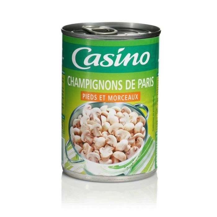 CASINO Champignons de Paris - Pieds et Morceaux - 400 g