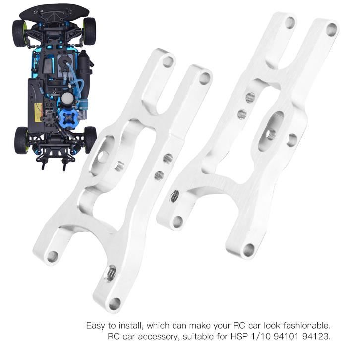 JIE Bras de suspension arrière 2pcs Bras de Suspension Arrière en Alliage d'Aluminium de Voiture RC 102021 pour HSP 1/10 94101