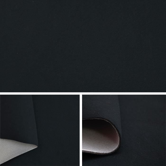 Tissu velours couleur noir