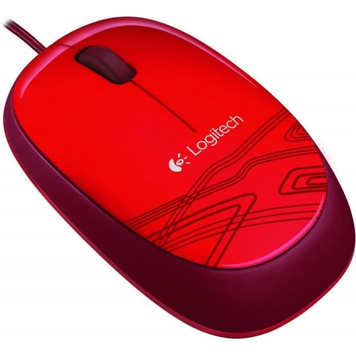 Souris Logitech - Mouse M105 Rouge - 910-002945 • Périphérique